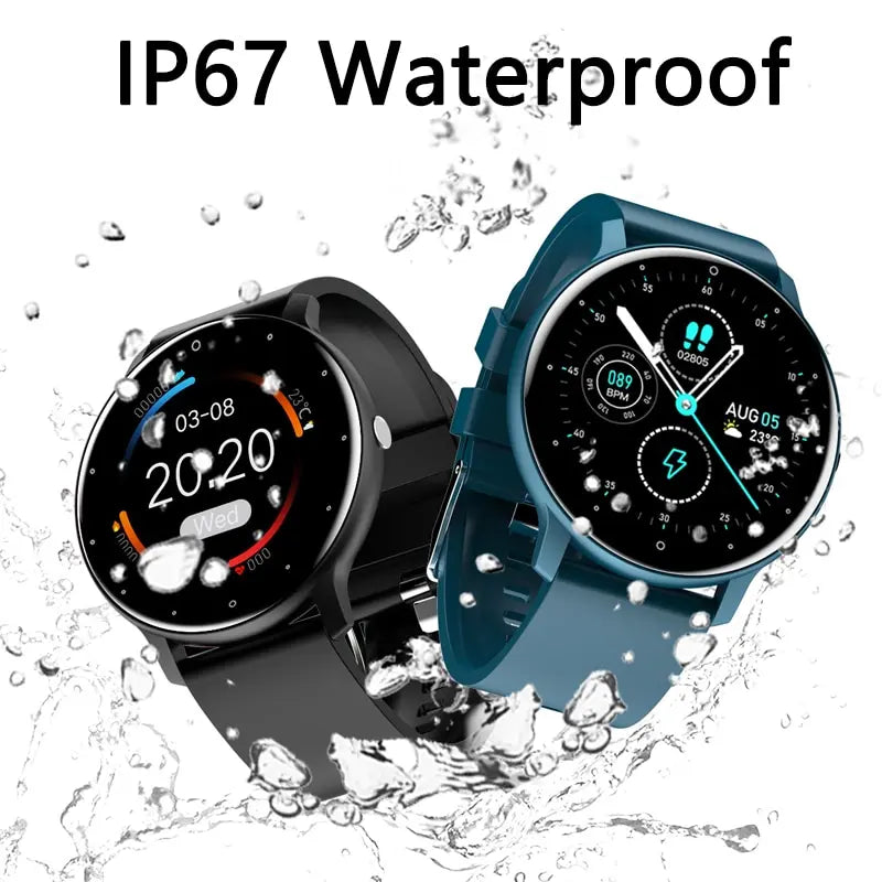 Relógio Inteligente ip67 Lige, RAM 128MB, UNISSEX, tela de toque completa esporte fitness, à prova d'água, bluetooth para android ios smartwatch