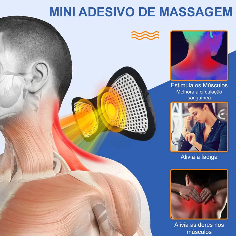 Kit Tapete E Mini Massageador Elétrico Dor Pés E Musculares