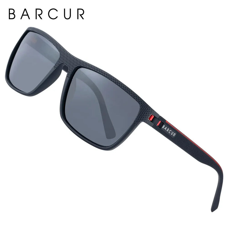 Óculos de sol UNISSEX Barcur design tr90 polarizado com proteção UV400
